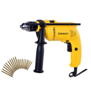 Furadeira Impacto 13mm Stanley 600W 127V Com 20 Brocas ST SDH600G20BR