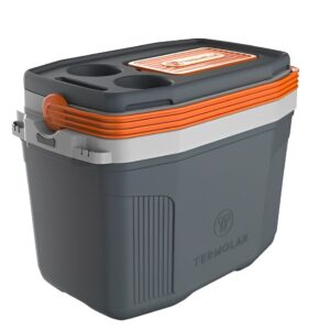 Caixa Térmica Cooler SUV Cinza e Laranja 20L Termolar